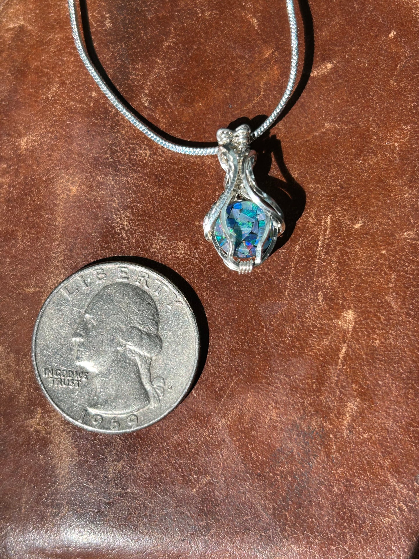 Mosaic Opal Pendant