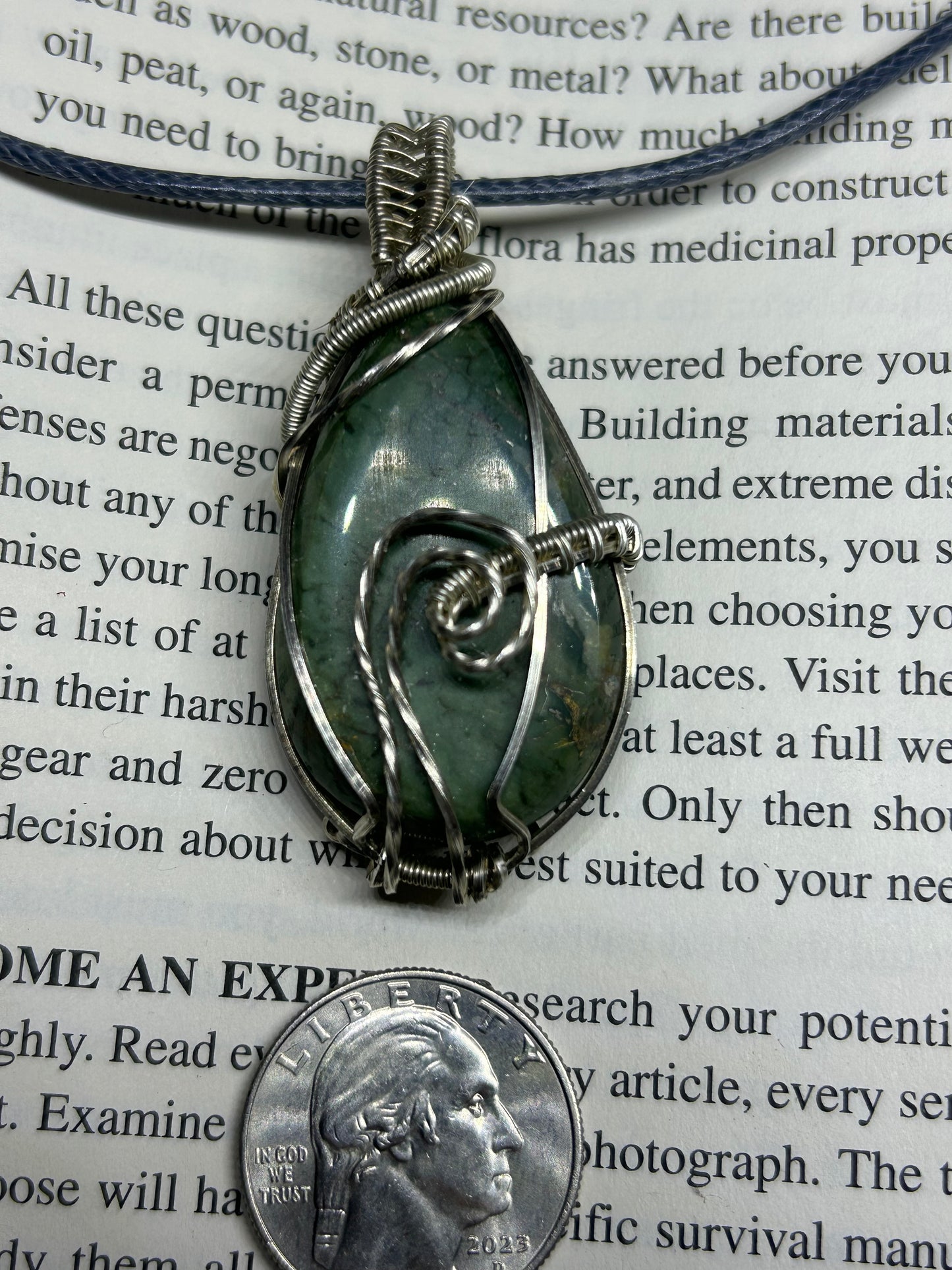 Green Jasper Pendant
