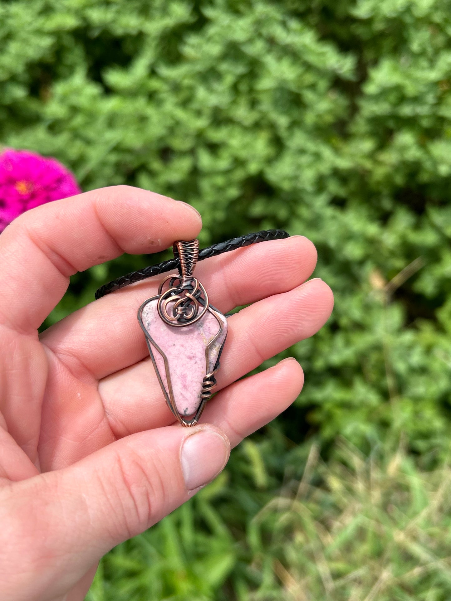 Rhodonite pendant