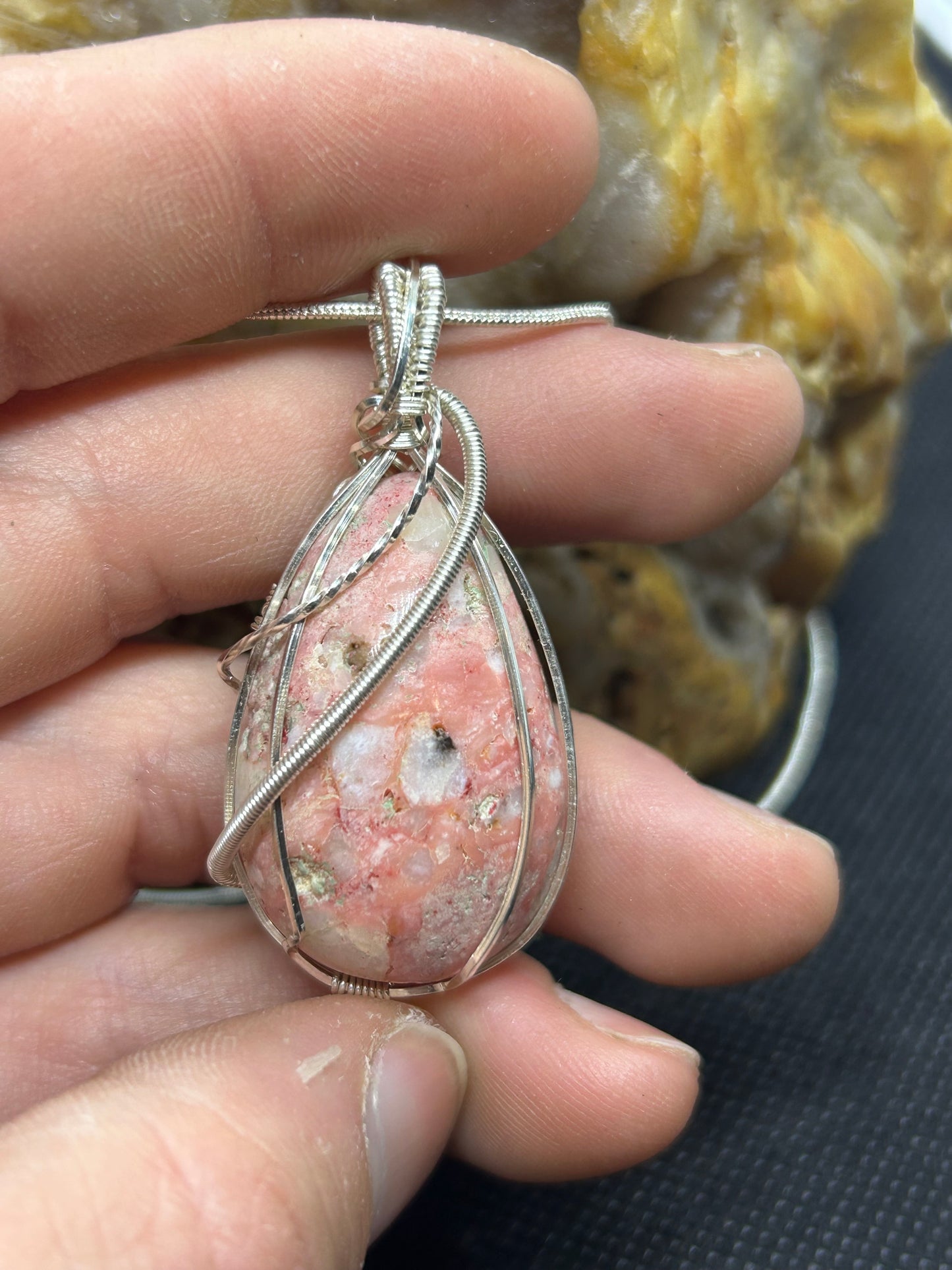 Pink Opal Pendant