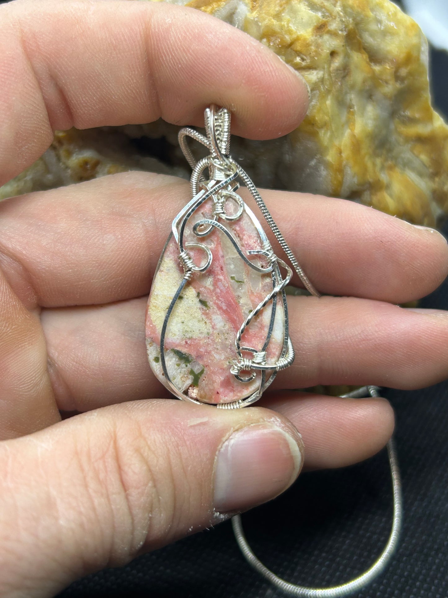Pink Opal Pendant