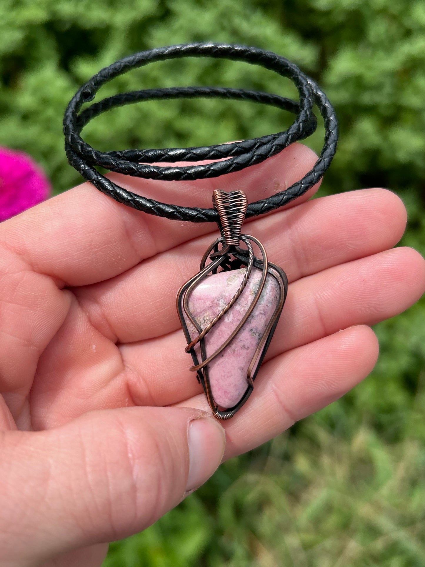 Rhodonite pendant