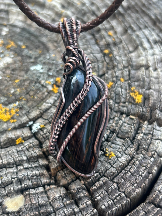 Mahogany Obsidian pendant